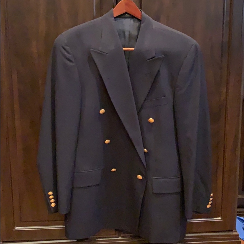 Men’s Ralph Lauren double breasted navy blazer